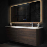 Espejo LED Rectangular | Botones táctiles | Función antivaho | Luz blanca cálida - Reyze Seria Ambient Model 1